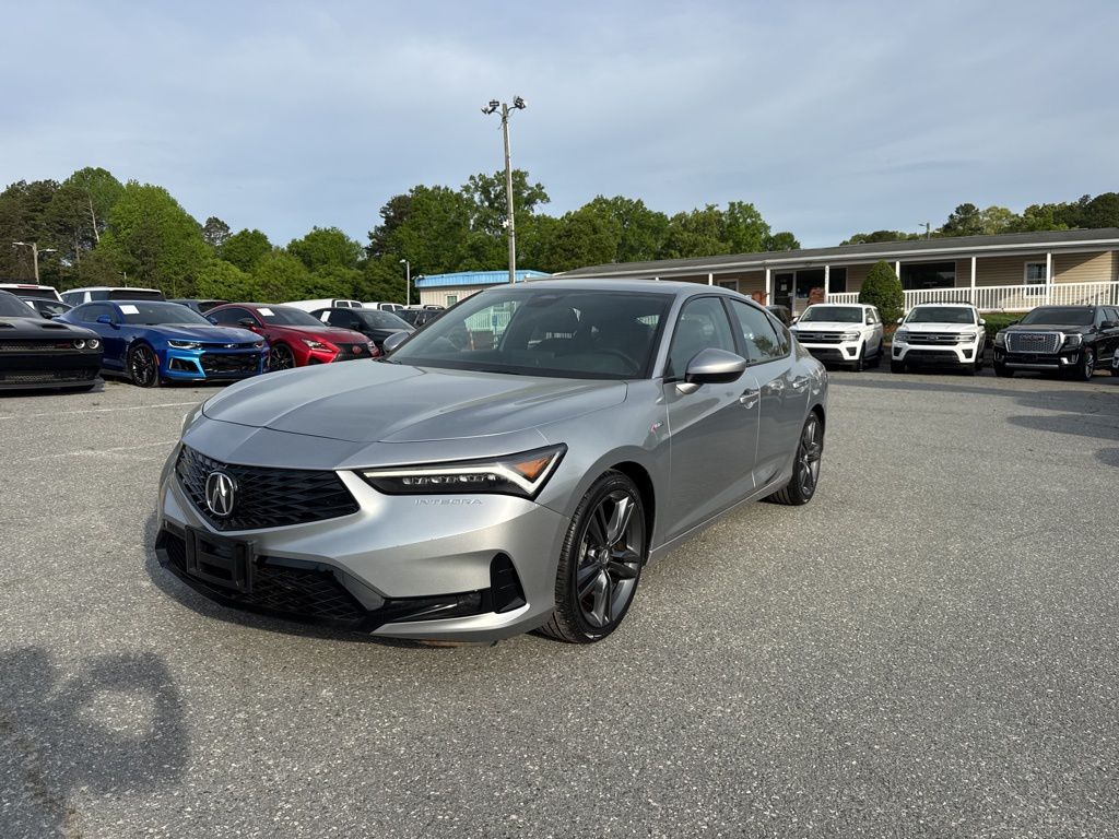 Silver 2024 Acura Integra FWD with A-SPEC Package Sedan Front-Wheel Drive Continuously Variable Transmission