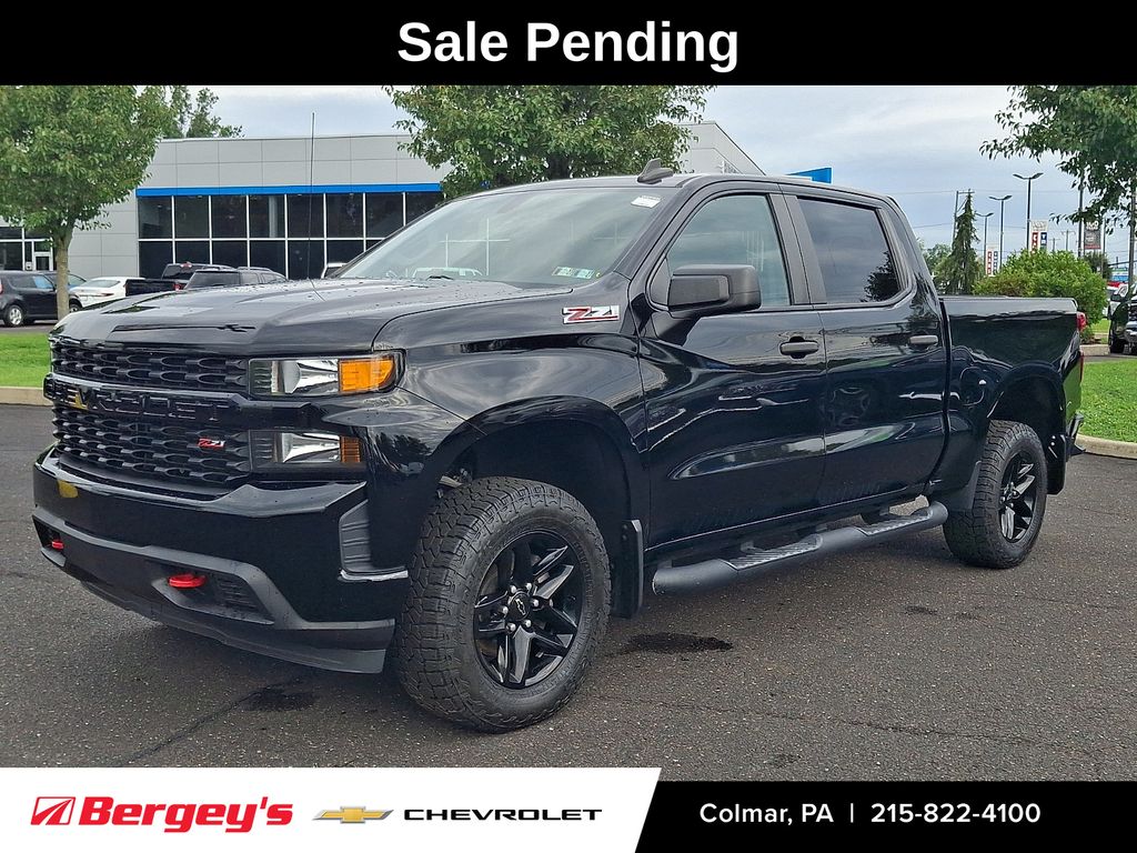 Black 2019 Chevrolet Silverado 1500 Pickup Truck Four-Wheel Drive 6-Speed Automatic Overdrive