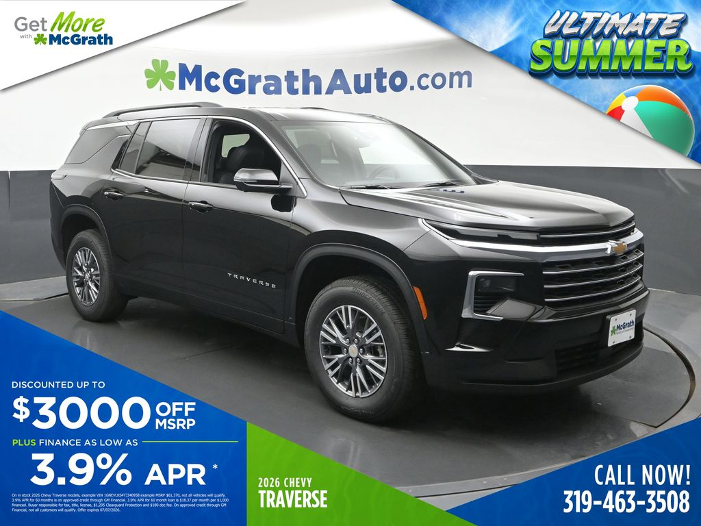 Mosaic Black Metallic 2026 Chevrolet Traverse LT AWD SUV / Crossover Four-Wheel Drive 8-Speed Automatic