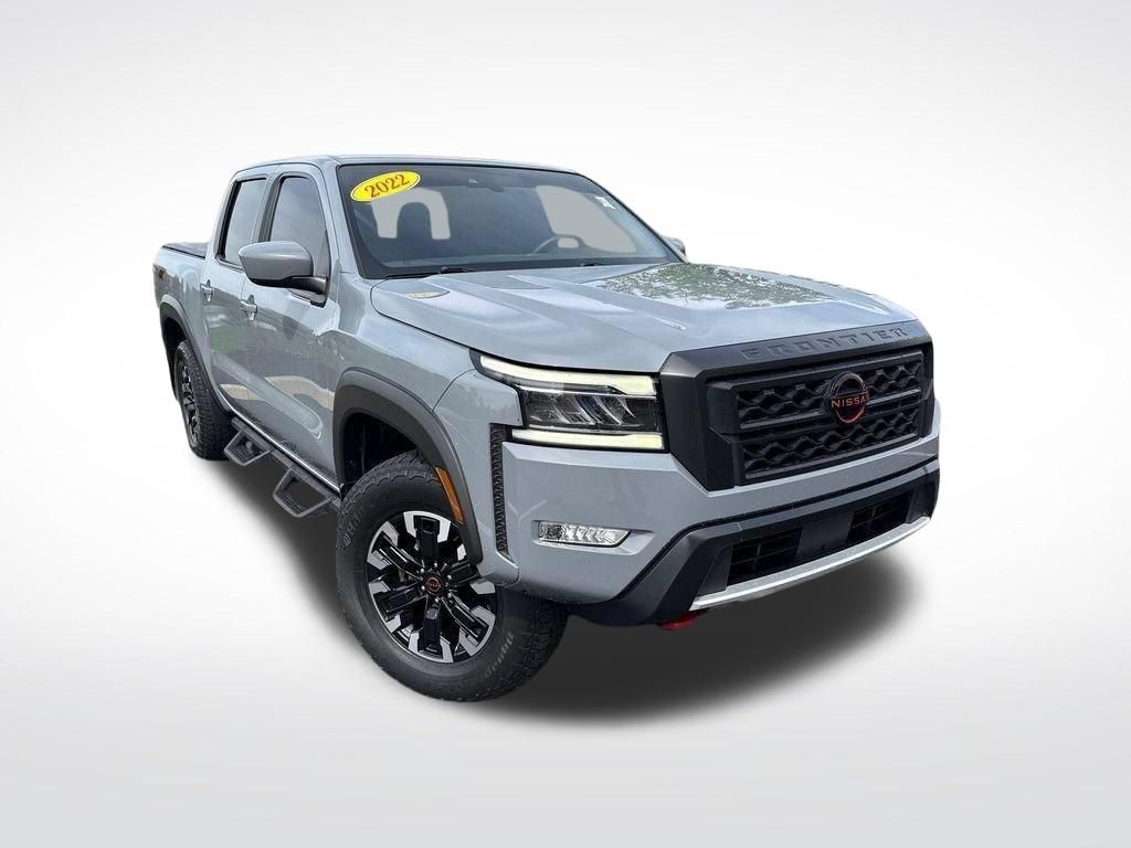 Boulder Gray Pearl 2022 Nissan Frontier Pickup Truck Four-Wheel Drive 9-Speed Automatic