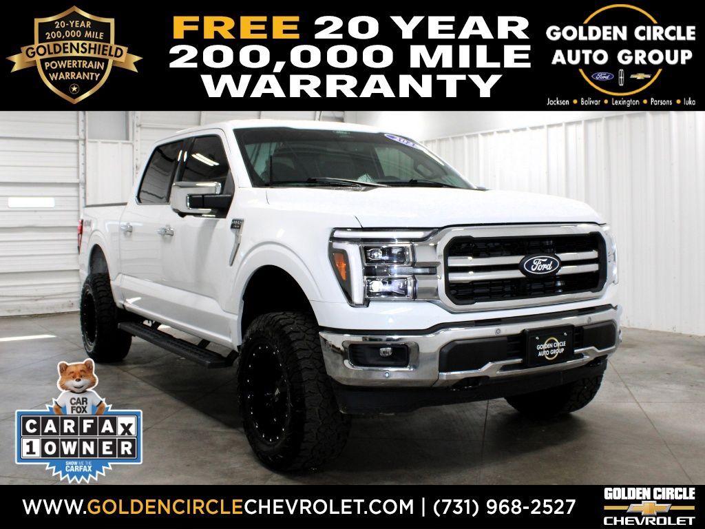 Oxford White 2025 Ford F-150 Pickup Truck Four-Wheel Drive 10-Speed Automatic