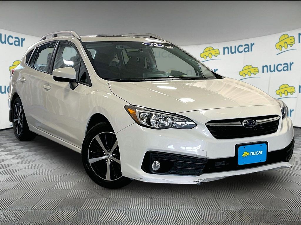 Crystal White Pearl 2022 Subaru Impreza Premium Wagon AWD Wagon All-Wheel Drive Continuously Variable Transmission