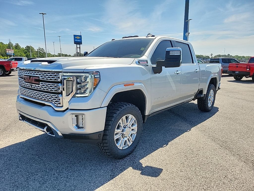 Quicksilver Metallic 2021 GMC Sierra 2500HD Denali Crew Cab 4WD Pickup Truck Four-Wheel Drive Automatic