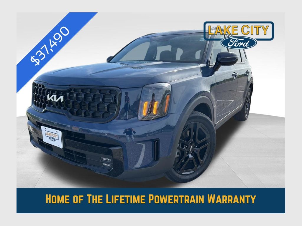 Midnight Lake Blue 2024 Kia Telluride SX X-Line AWD SUV / Crossover All-Wheel Drive 8-Speed Automatic