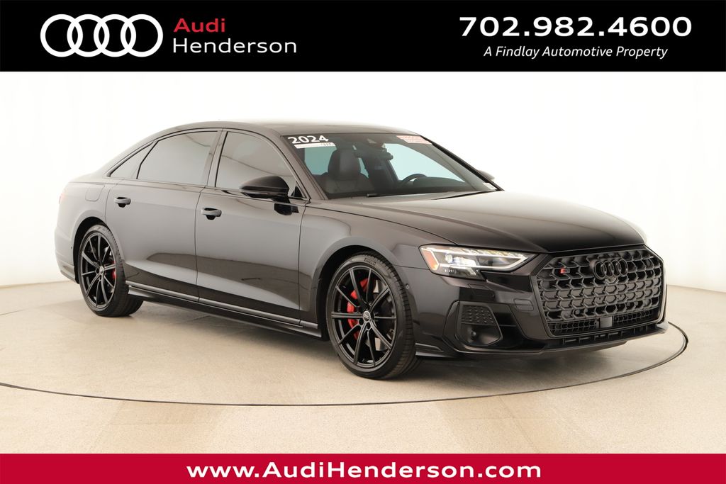 Sebring Black Crystal Effect 2024 Audi S8 4.0T quattro Sedan All-Wheel Drive 8-Speed Automatic