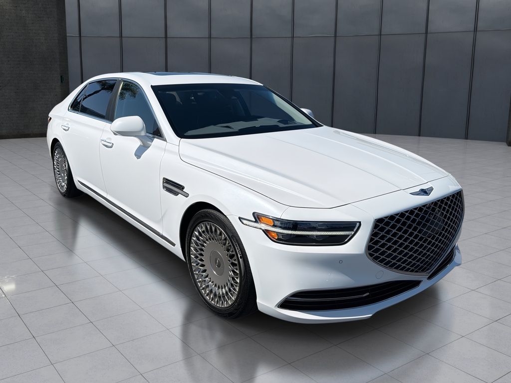 White 2020 Genesis G90 Sedan Rear-Wheel Drive 8-Speed Automatic
