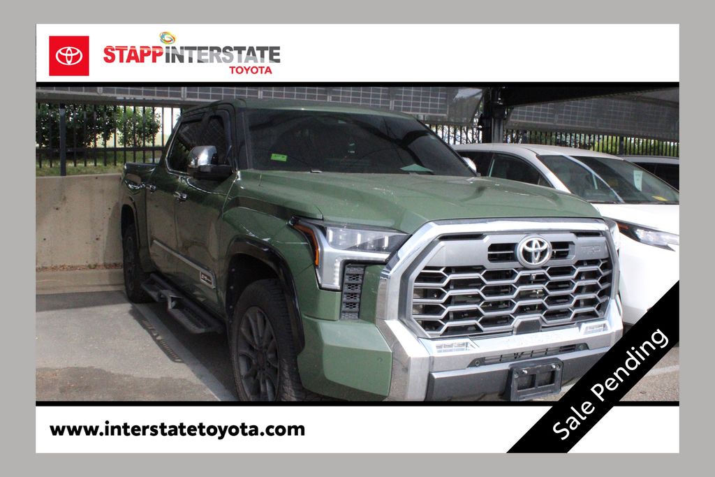 Army Green 2023 Toyota Tundra 1794 Edition CrewMax Cab 4WD Pickup Truck Four-Wheel Drive Automatic