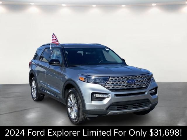 Silver Metallic 2024 Ford Explorer Limited AWD SUV / Crossover All-Wheel Drive Automatic