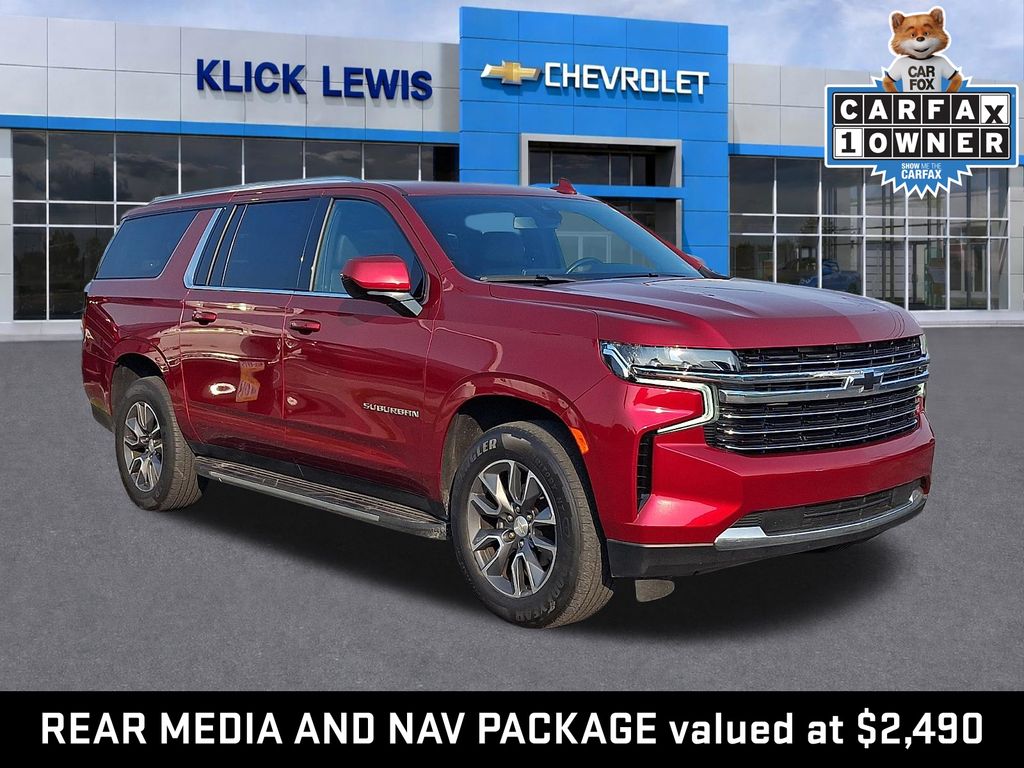 Cherry Red Tintcoat 2021 Chevrolet Suburban SUV / Crossover Four-Wheel Drive 