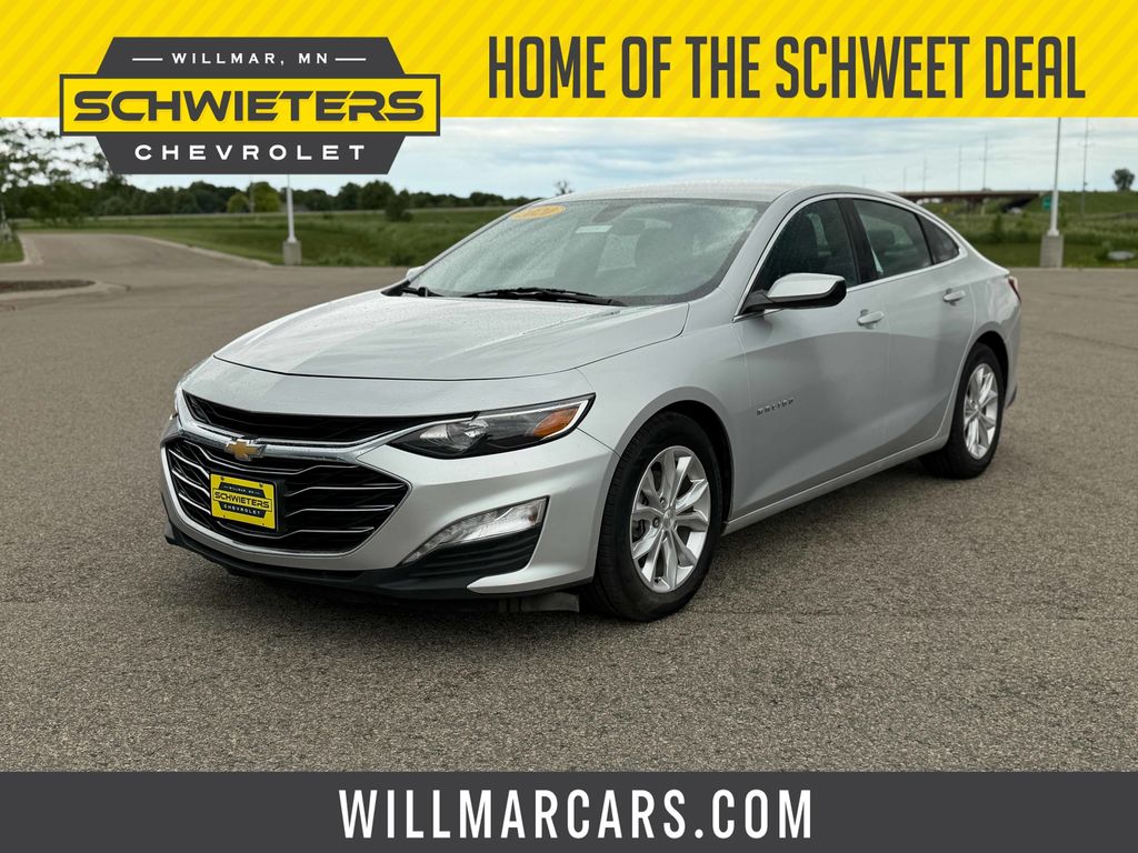 Silver Ice Metallic 2020 Chevrolet Malibu Sedan Front-Wheel Drive Continuously Variable Transmission