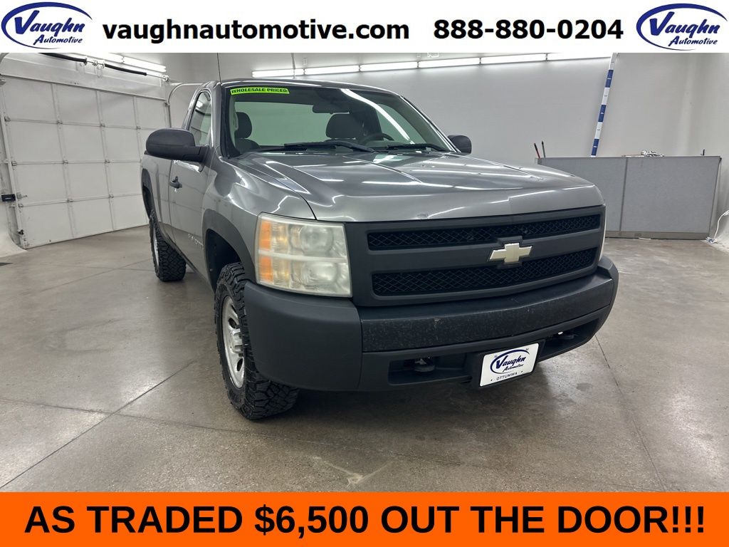Graystone Metallic 2007 Chevrolet Silverado Classic 1500 Work Truck 4WD Pickup Truck Four-Wheel Drive 4-Speed Automatic Overdrive