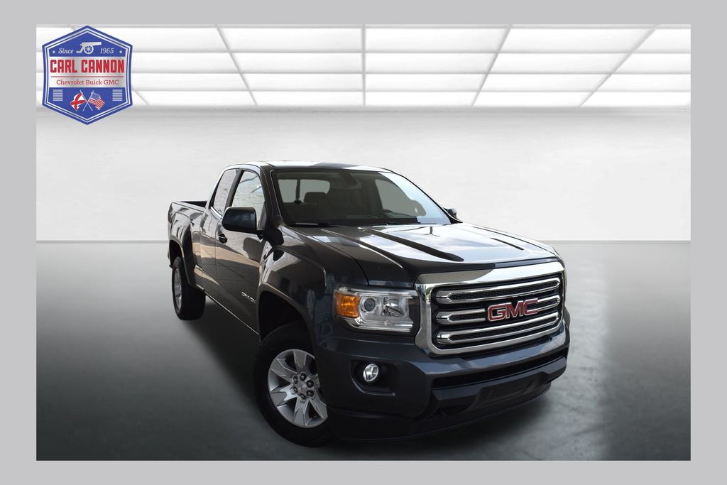 Cyber Gray Metallic 2017 GMC Canyon Pickup Truck Four-Wheel Drive 8-Speed Automatic
