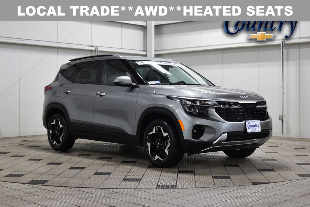 Steel Gray 2025 Kia Seltos S AWD SUV / Crossover All-Wheel Drive Continuously Variable Transmission