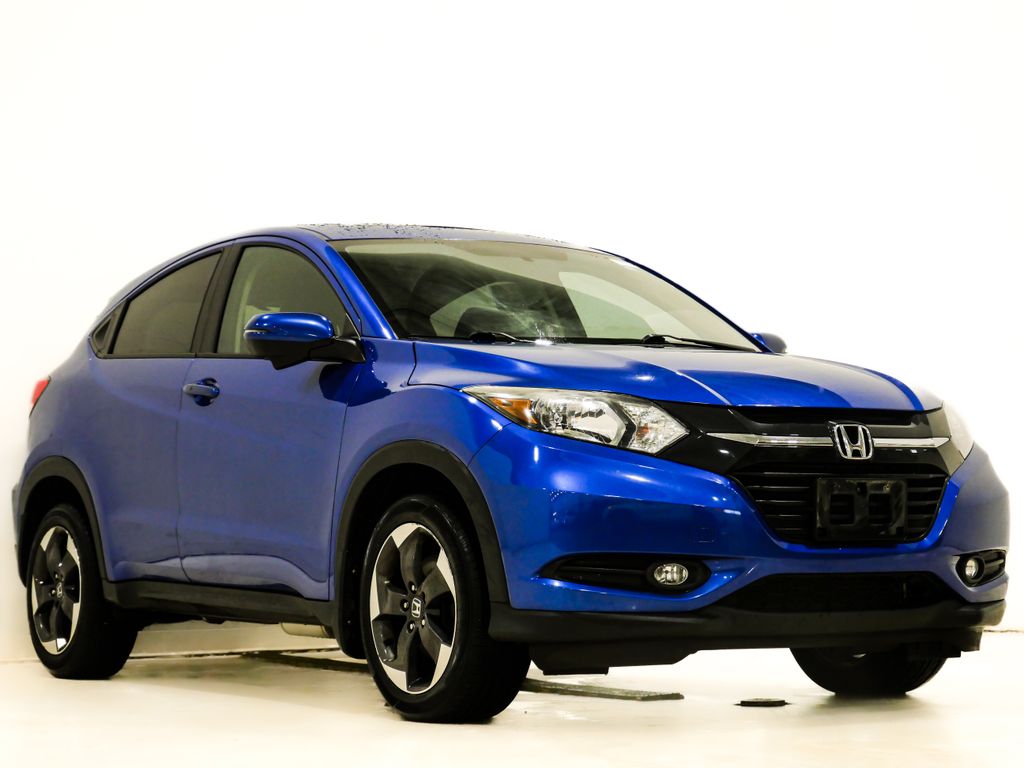 Blue 2018 Honda HR-V EX AWD SUV / Crossover All-Wheel Drive Continuously Variable Transmission