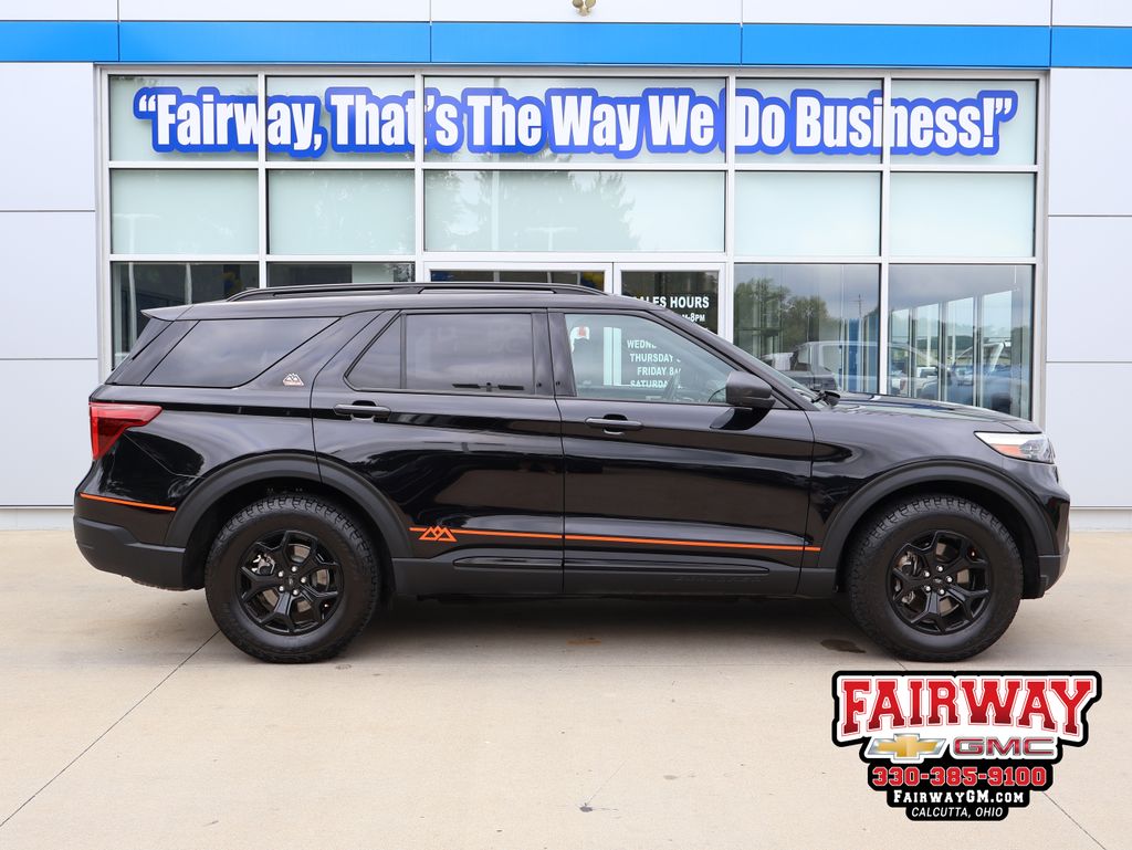 Agate Black Metallic 2022 Ford Explorer SUV / Crossover All-Wheel Drive Automatic