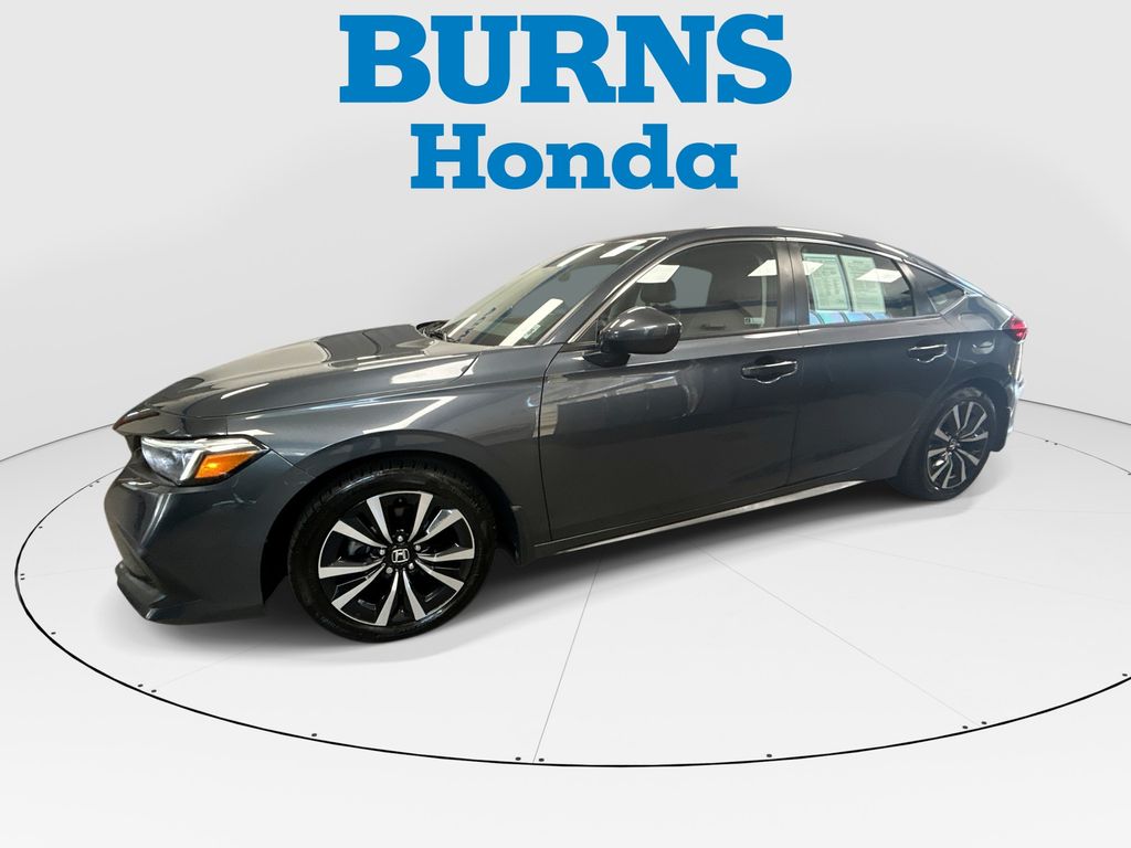 Meteorite Gray Metallic 2024 Honda Civic Hatchback Hatchback Front-Wheel Drive Continuously Variable Transmission