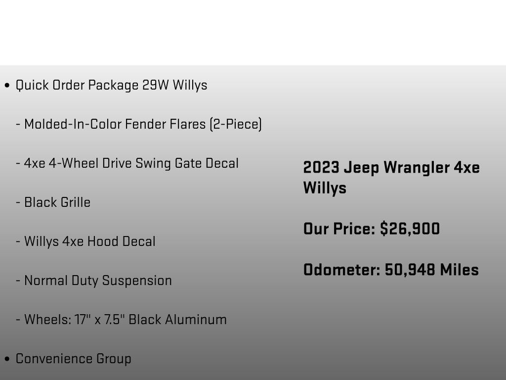 2023 Jeep Wrangler Base 4xe Black at Bob Ruth Ford