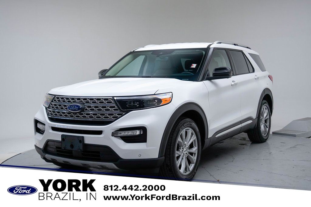 Oxford White 2023 Ford Explorer SUV / Crossover All-Wheel Drive Automatic