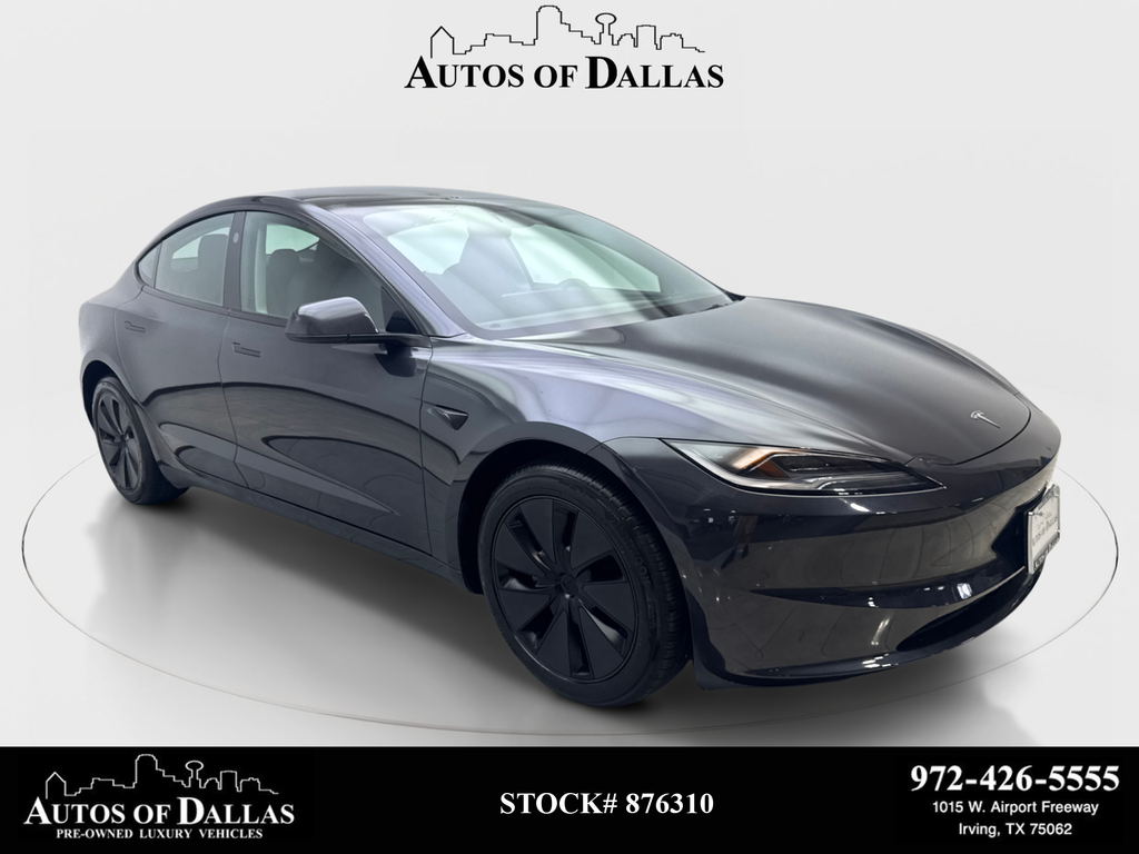 Gray 2025 Tesla Model 3 Sedan Rear-Wheel Drive 1-Speed Automatic