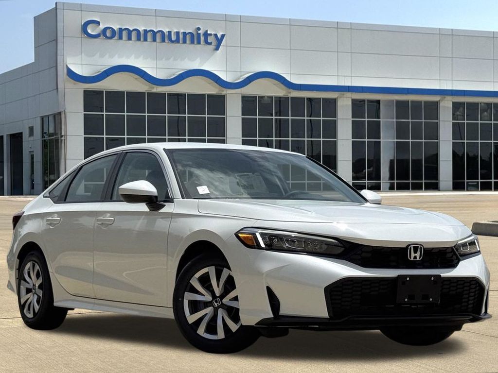2026 Honda Civic LX White at DeMontrond Ford