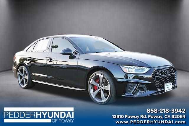 Black Metallic 2023 Audi A4 Sedan All-Wheel Drive 7-Speed Automatic