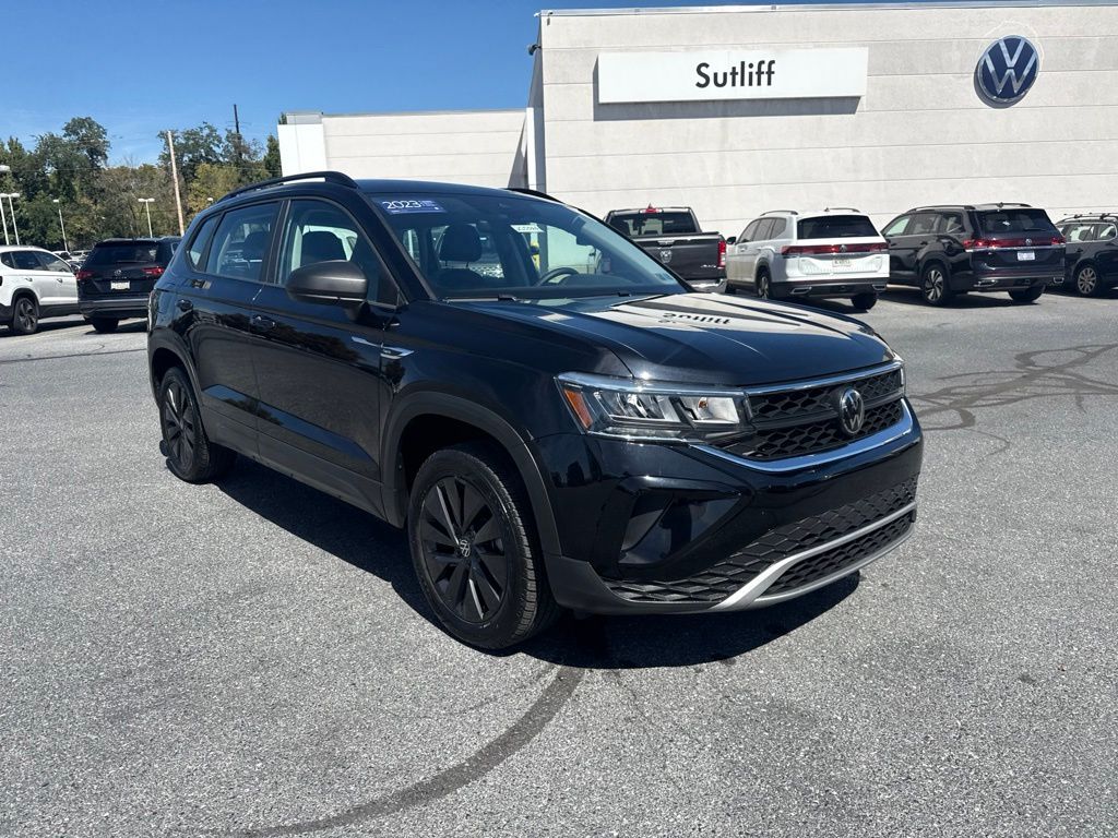 2023 Volkswagen Taos 1.5T S Black at Carlisle Cadillac Buick GMC