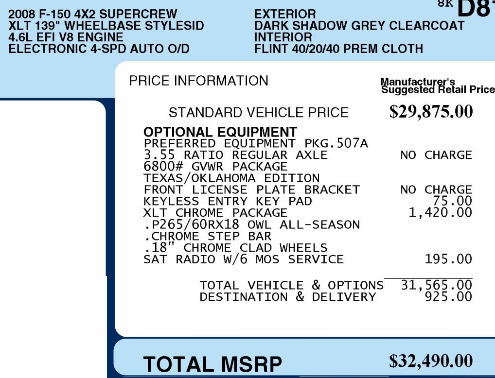 2008 Ford F-150 XLT 20