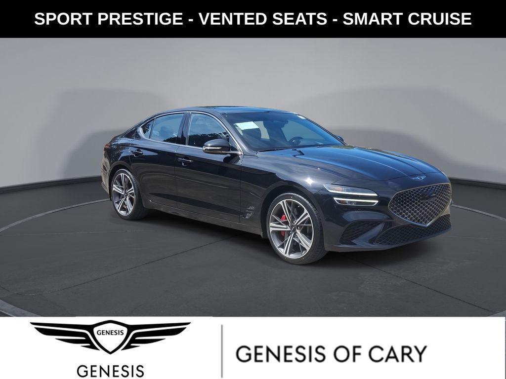 Vik Black 2024 Genesis G70 Sedan Rear-Wheel Drive 8-Speed Automatic