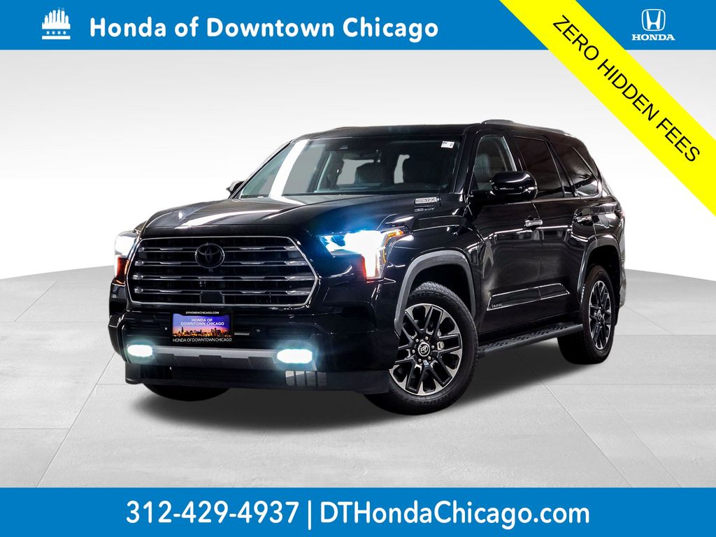 Midnight Black Metallic 2024 Toyota Sequoia Limited 4WD SUV / Crossover Four-Wheel Drive Automatic