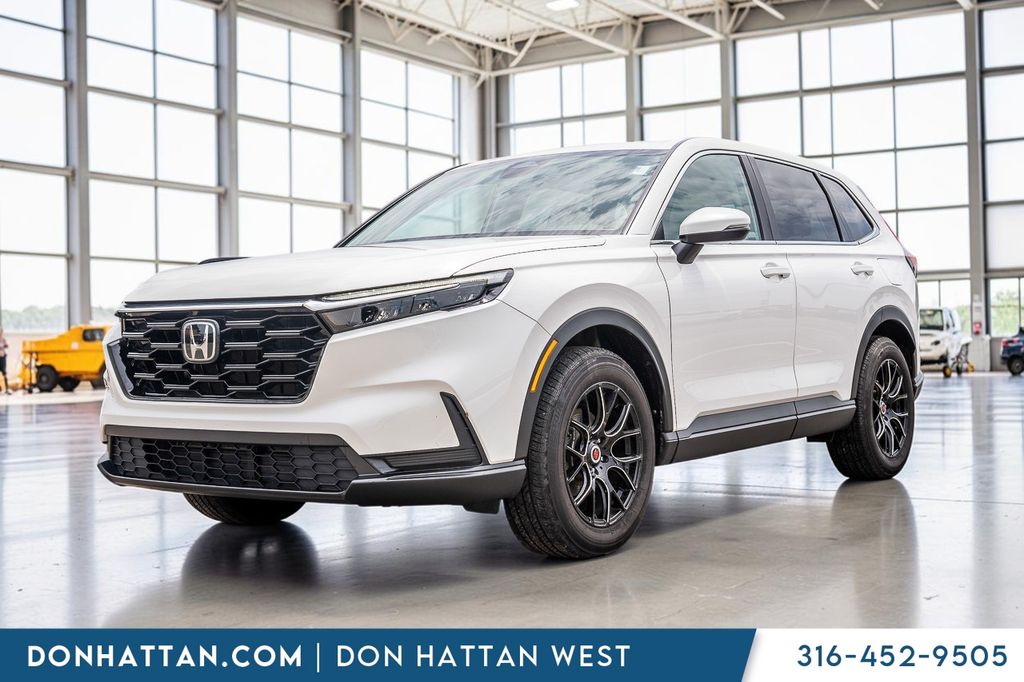 Platinum White 2025 Honda CR-V SUV / Crossover All-Wheel Drive Continuously Variable Transmission