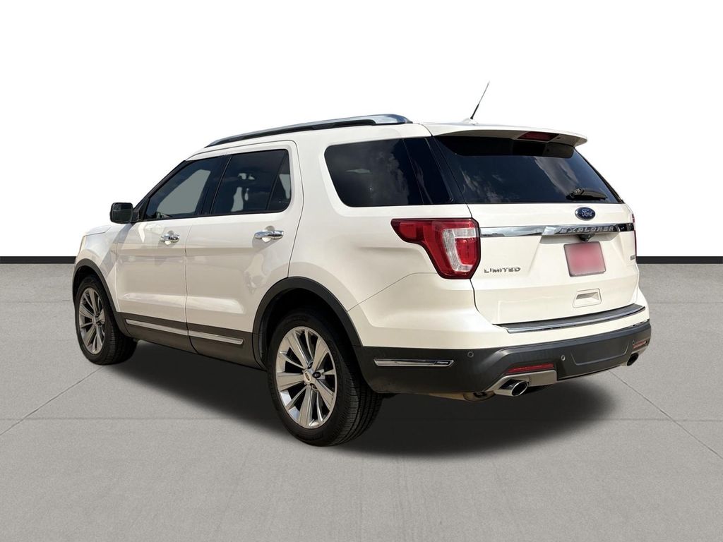 2018 Ford Explorer Limited White at Cook Ford