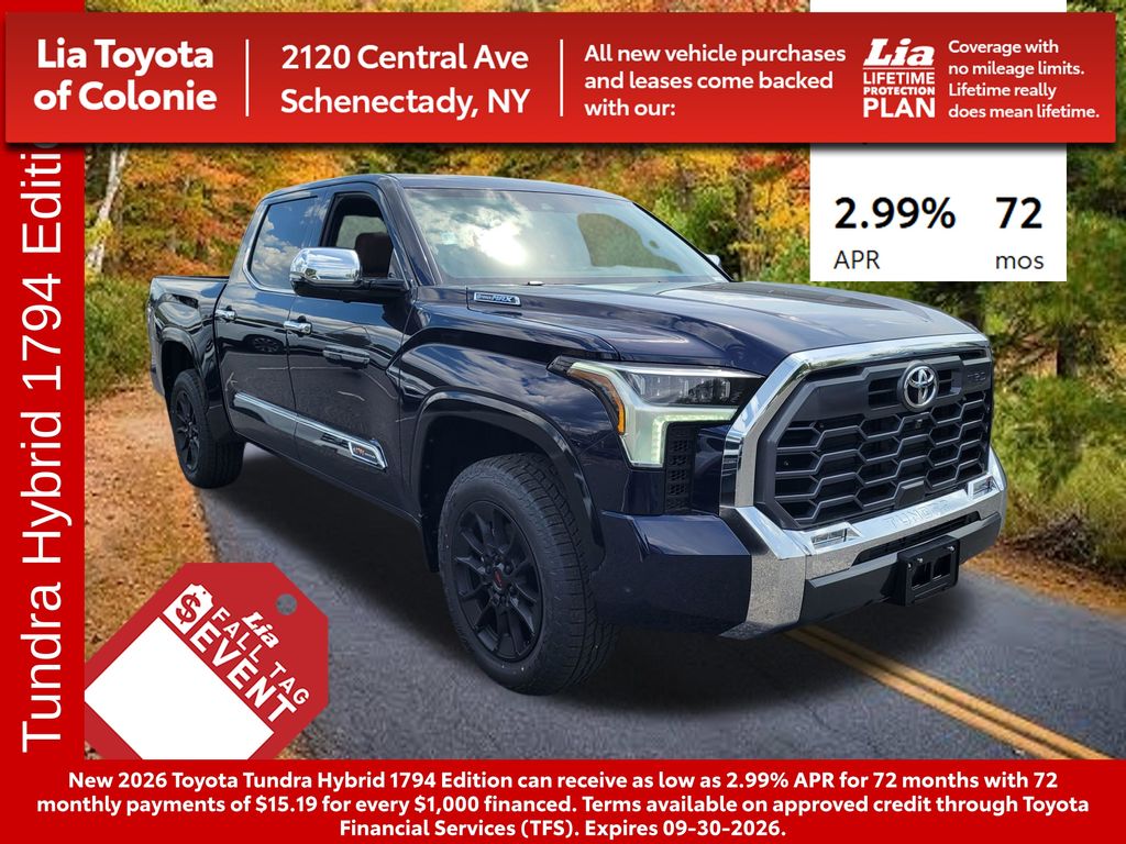 Blueprint 2026 Toyota Tundra Hybrid Pickup Truck Four-Wheel Drive Automatic