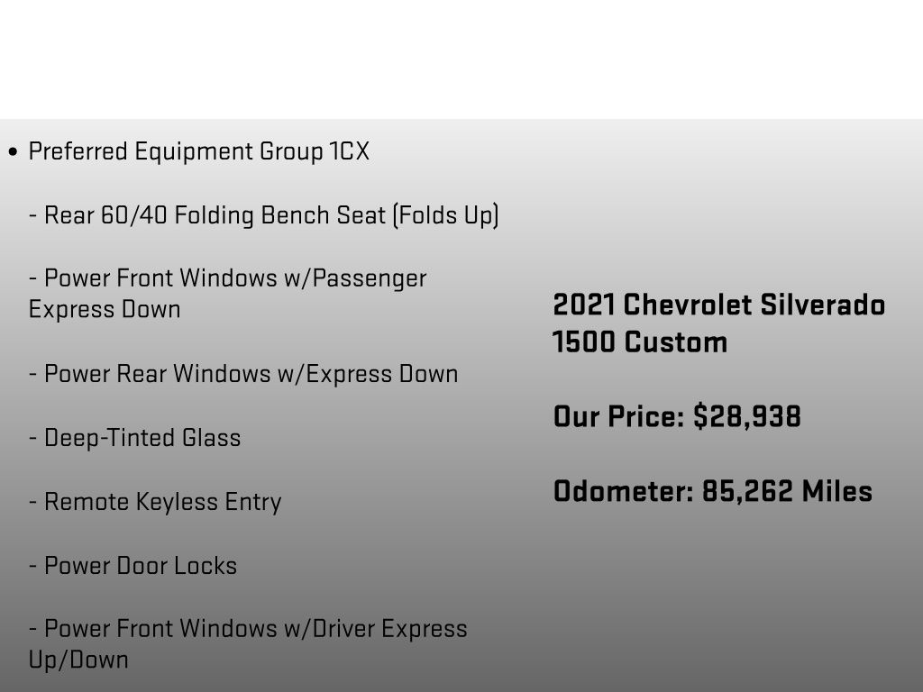 2021 Chevrolet Silverado 1500 Custom White at Auto Express Mitsubishi