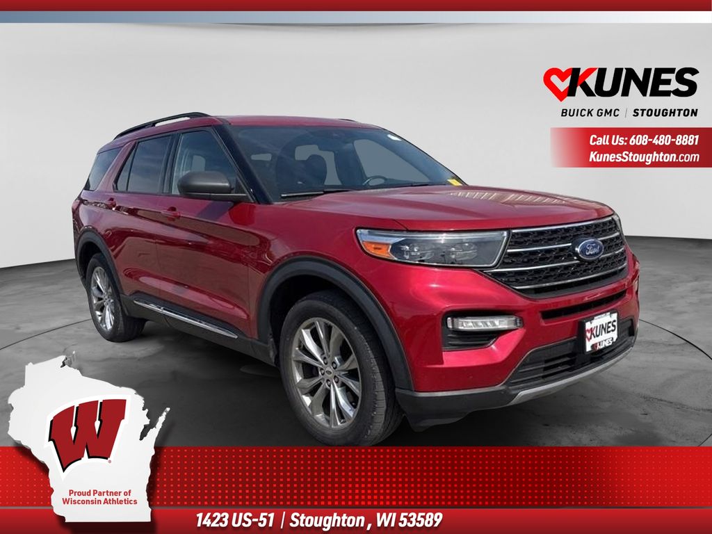 Red Metallic 2020 Ford Explorer SUV / Crossover All-Wheel Drive Automatic