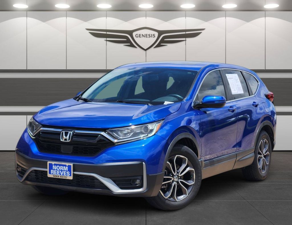 Aegean Blue Metallic 2020 Honda CR-V EX-L FWD SUV / Crossover Front-Wheel Drive Continuously Variable Transmission