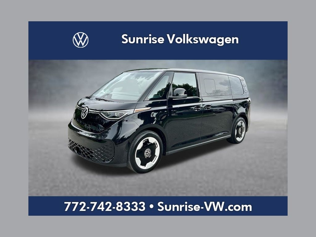 Deep Black Pearl 2025 Volkswagen ID.Buzz Minivan Rear-Wheel Drive Automatic