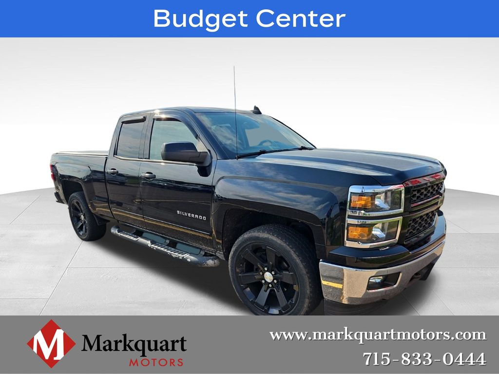 Black 2015 Chevrolet Silverado 1500 Pickup Truck Four-Wheel Drive 6-Speed Automatic Overdrive