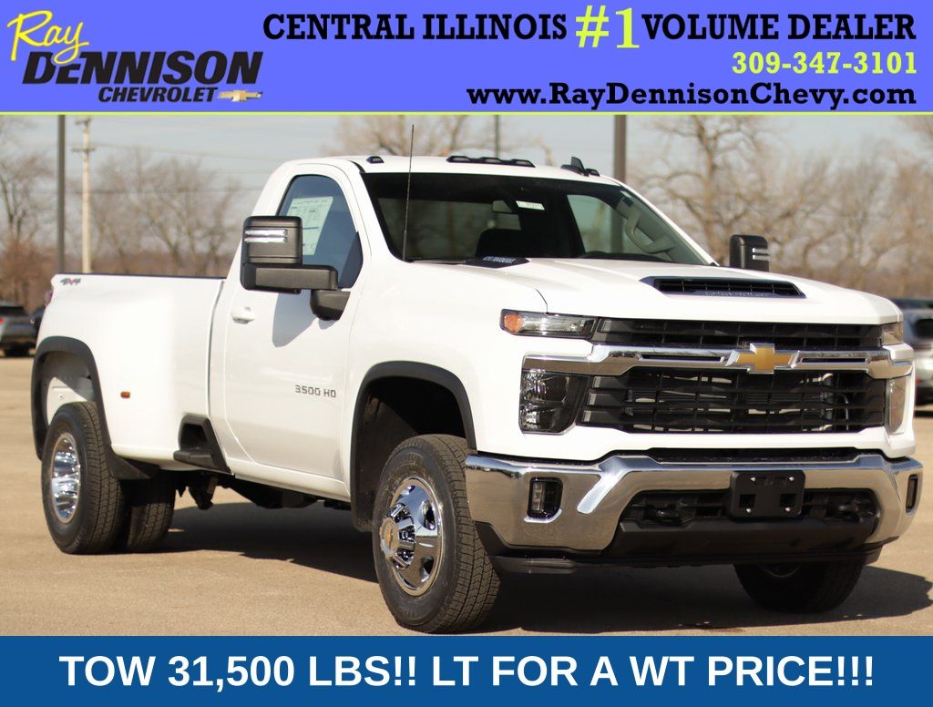 Summit White 2026 Chevrolet Silverado 3500HD Pickup Truck Four-Wheel Drive Automatic