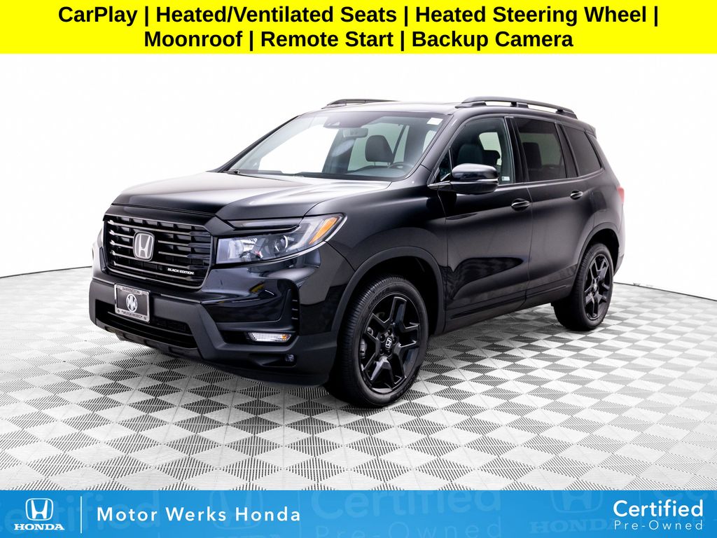 Crystal Black Pearl 2024 Honda Passport SUV / Crossover All-Wheel Drive 9-Speed Automatic