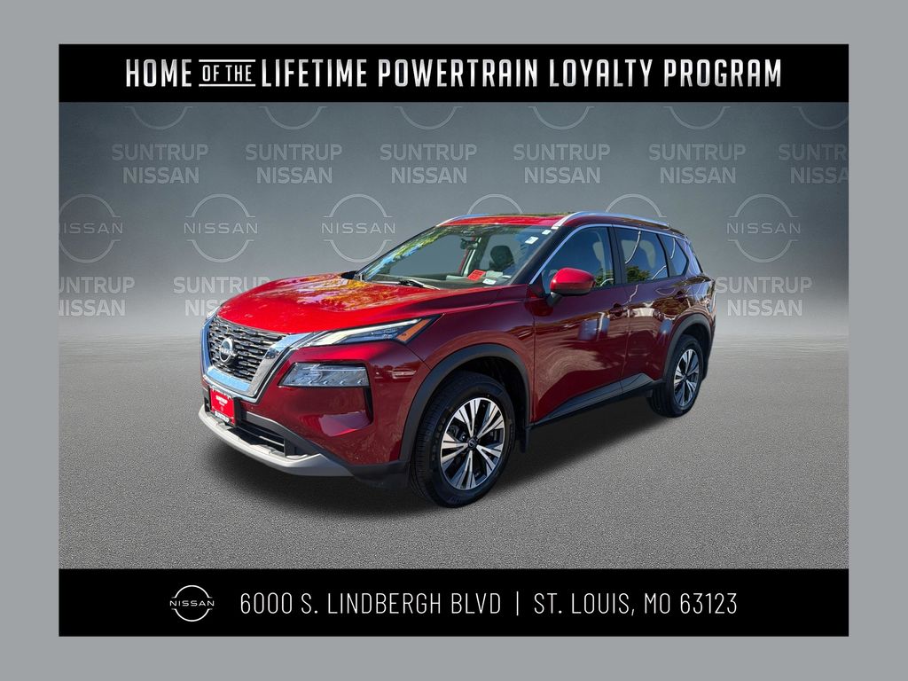 Red (Scarlet Ember Tintcoat) 2023 Nissan Rogue SV AWD SUV / Crossover All-Wheel Drive Continuously Variable Transmission