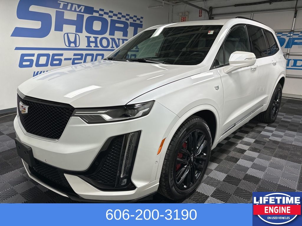 Crystal White Tricoat 2024 Cadillac XT6 Sport AWD SUV / Crossover Four-Wheel Drive 9-Speed Automatic