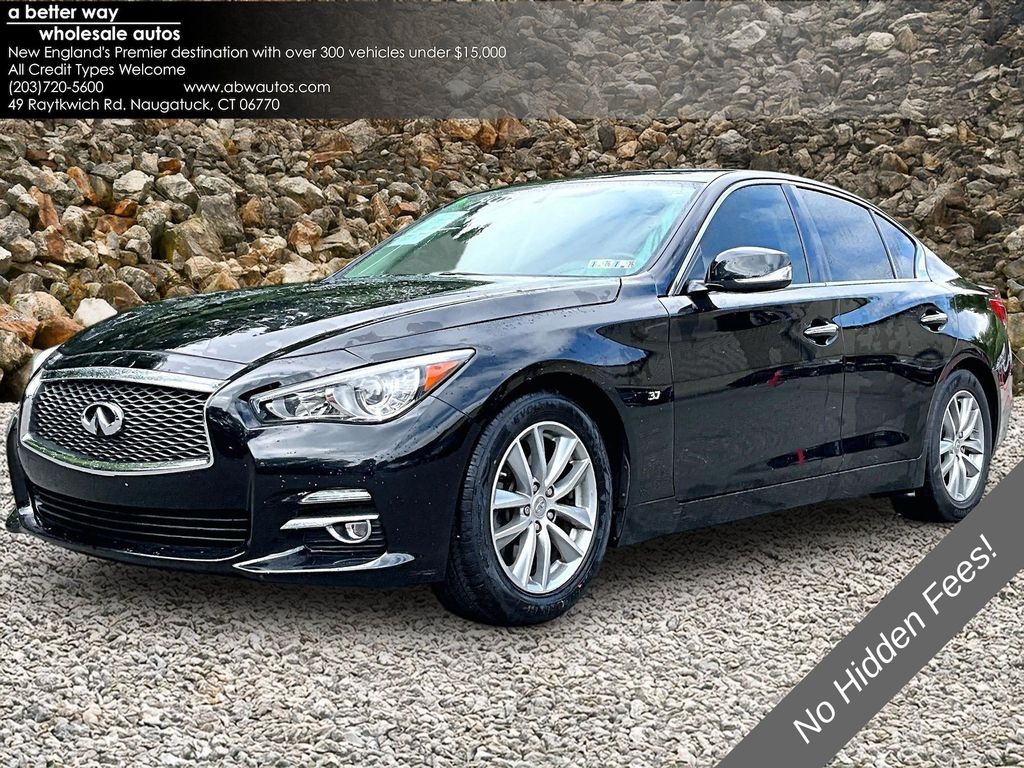 Black Obsidian 2015 INFINITI Q50 Sedan Rear-Wheel Drive 7-Speed Automatic