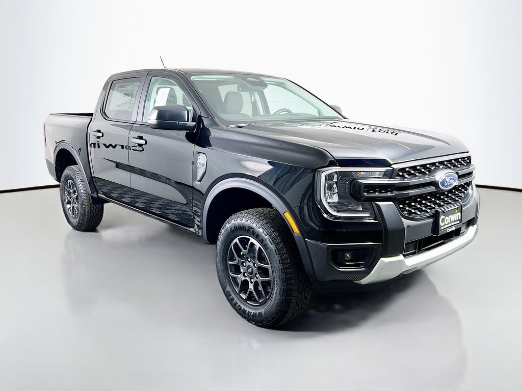 Shadow Black 2026 Ford Ranger XLT SuperCrew 4WD Pickup Truck Four-Wheel Drive Automatic