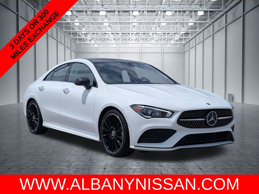 Polar White 2023 Mercedes-Benz CLA Coupe Front-Wheel Drive 7-Speed Automatic