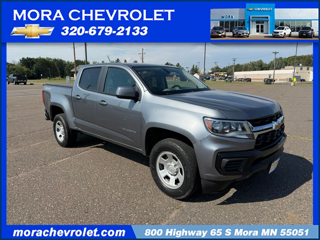 Gray (Satin Steel Metallic) 2022 Chevrolet Colorado Pickup Truck Four-Wheel Drive 8-Speed Automatic