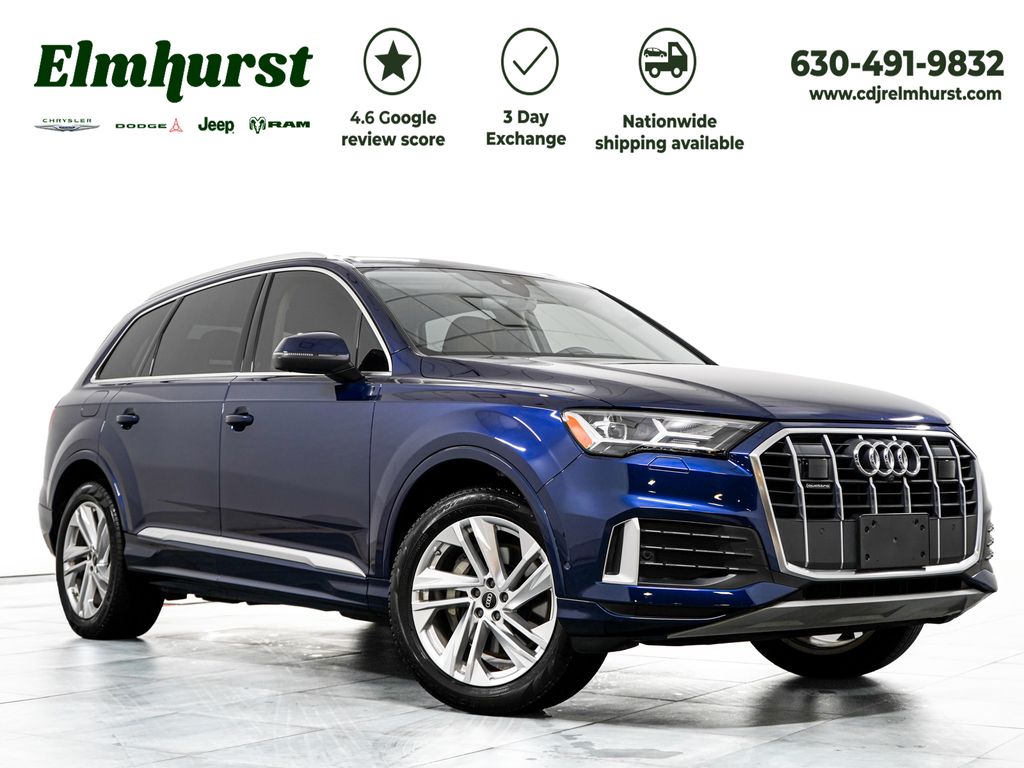 Blue Metallic 2023 Audi Q7 SUV / Crossover All-Wheel Drive 8-Speed Automatic