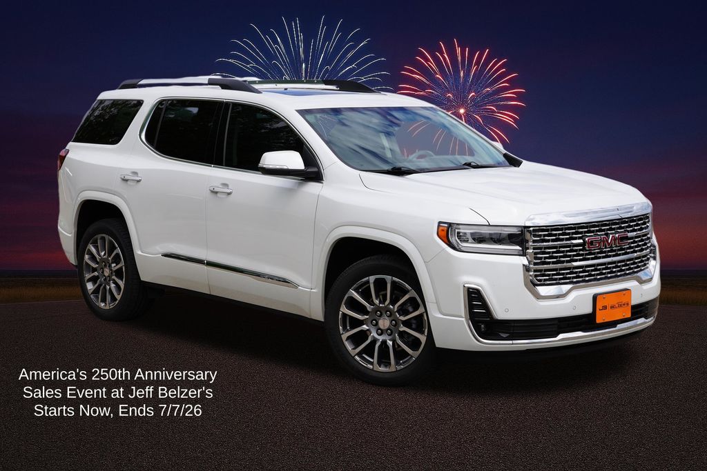 White Frost Tricoat 2022 GMC Acadia SUV / Crossover Four-Wheel Drive 9-Speed Automatic