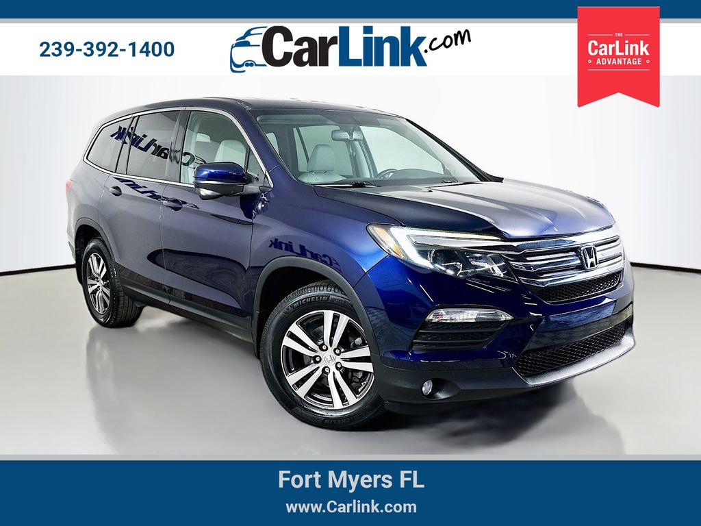 Blue 2018 Honda Pilot EX-L FWD SUV / Crossover Front-Wheel Drive 6-Speed Automatic