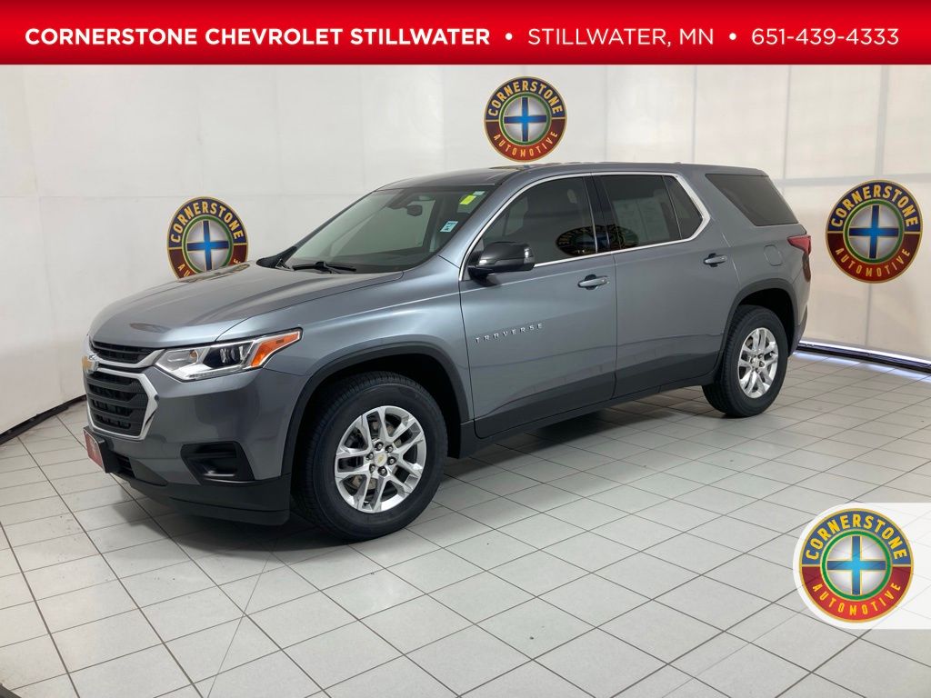 Gray (Satin Steel Metallic) 2021 Chevrolet Traverse SUV / Crossover Front-Wheel Drive 9-Speed Automatic