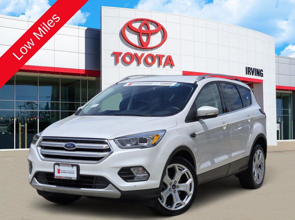 White Platinum Metallic Tri-Coat 2019 Ford Escape SUV / Crossover All-Wheel Drive 6-Speed Automatic